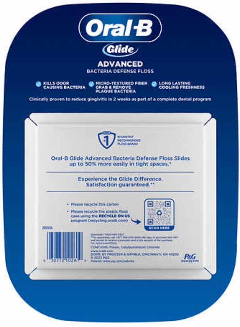 Glide Advanced Bacteria Defense Floss 44m (6 Pack) U5930