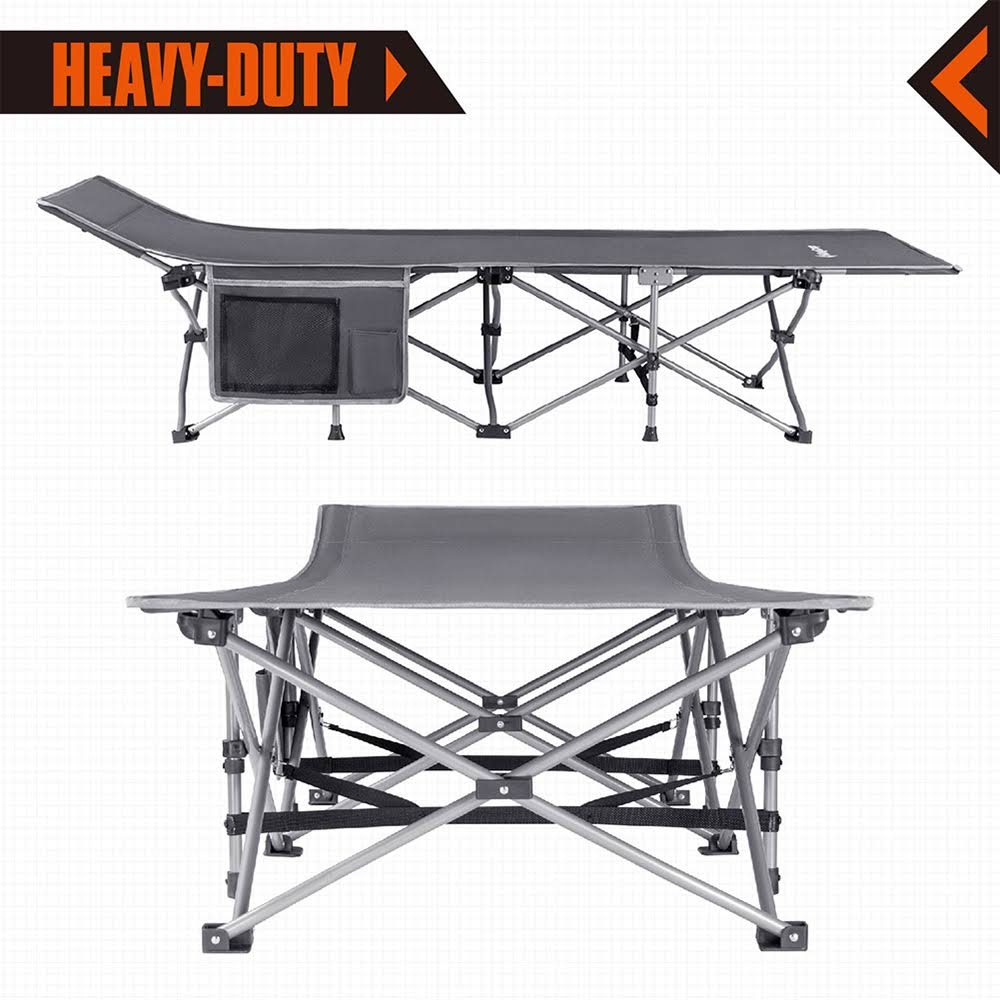 Gray Folding Camping Cot G186
