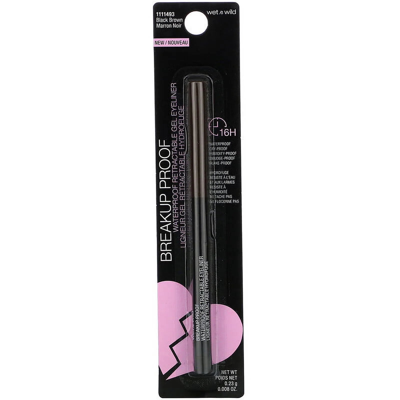 Black Brown Retractable Gel Eyeliner, 0.008 oz Pack of 3 I558540