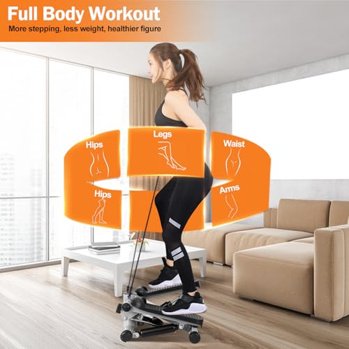 Mini Stepper with Resistance Bands and LCD Monitor M8321