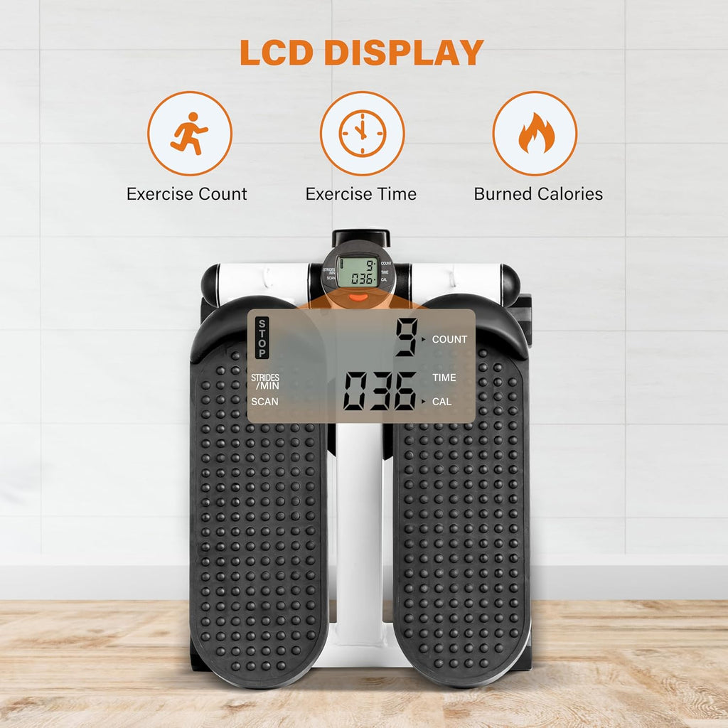 Mini Stepper with Resistance Band, 120KG Load J59838