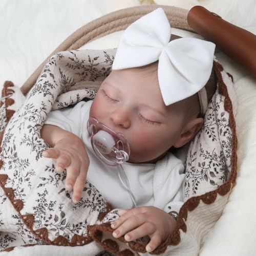 20 Inch Lifelike Newborn Baby Doll with Soft Cloth Body Z897197