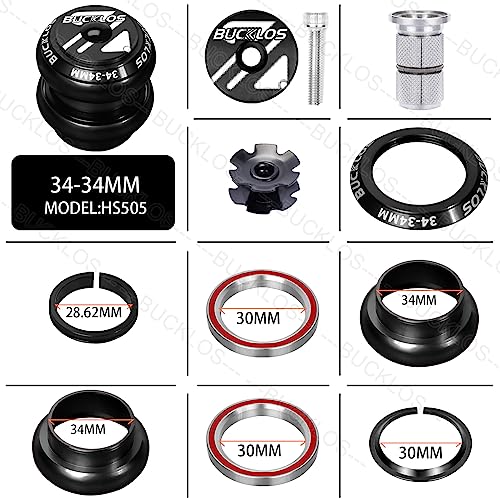 1-1/8 Bike Headset MTB Threadless Double Sealed Bearings Q509336