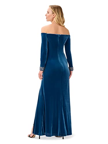 Velvet Off The Shoulder Gown H872824
