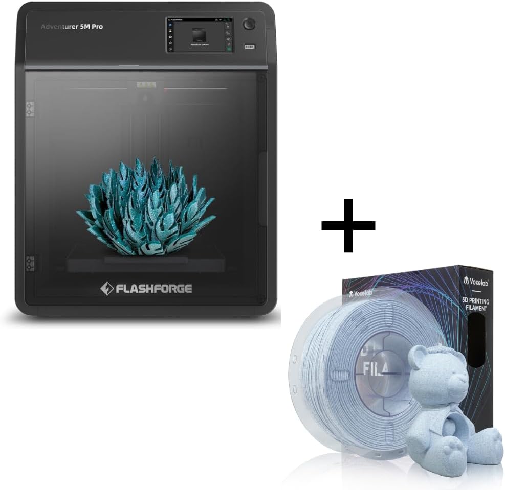 HS Marble Black PLA Filament and 3D Printer B116