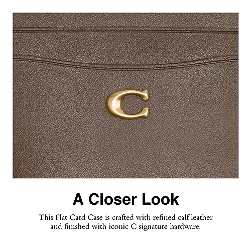 Dark Stone Calf Leather Card Case A875254