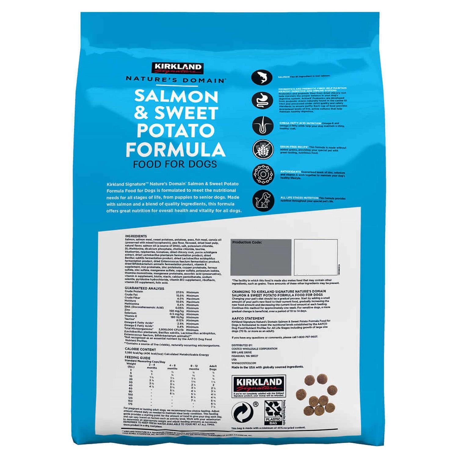 Salmon Meal & Sweet Potato Dog Food 35 lb L28010
