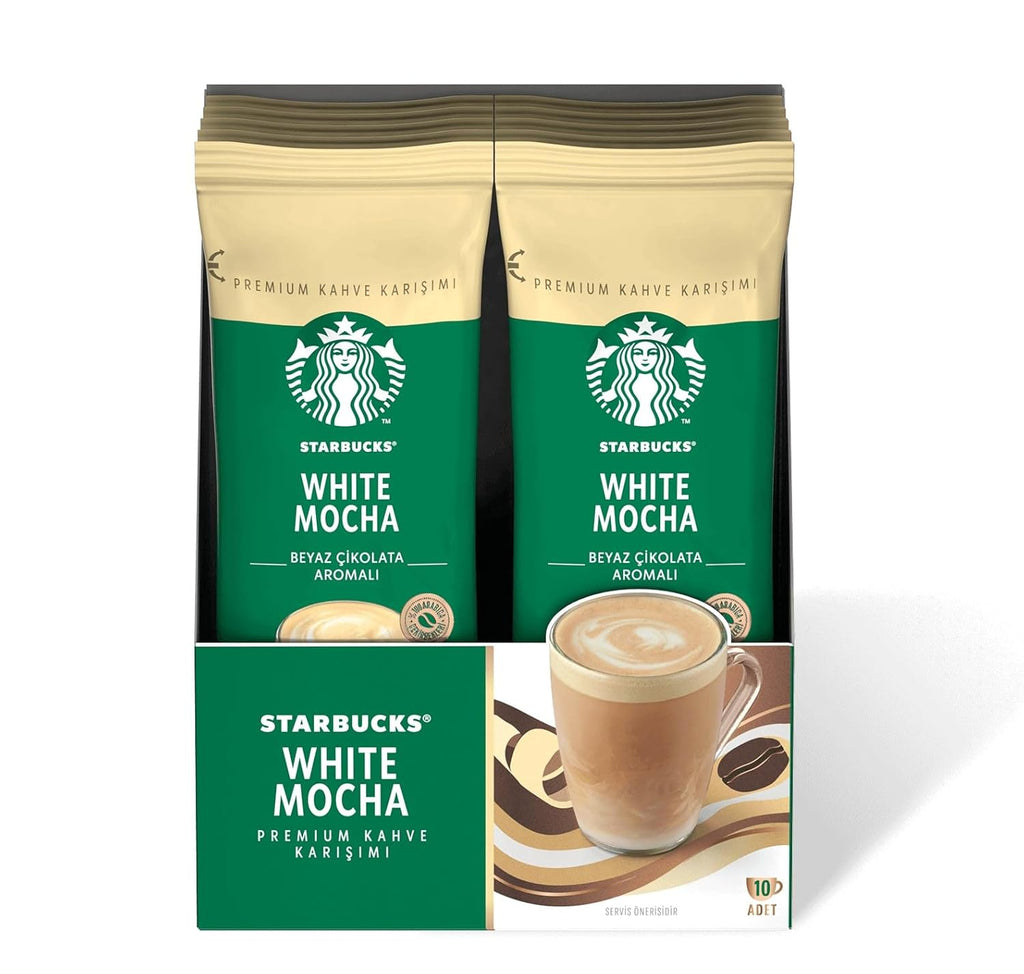 White Mocha Premium Instant Coffee, 1 box (10 packets) J442