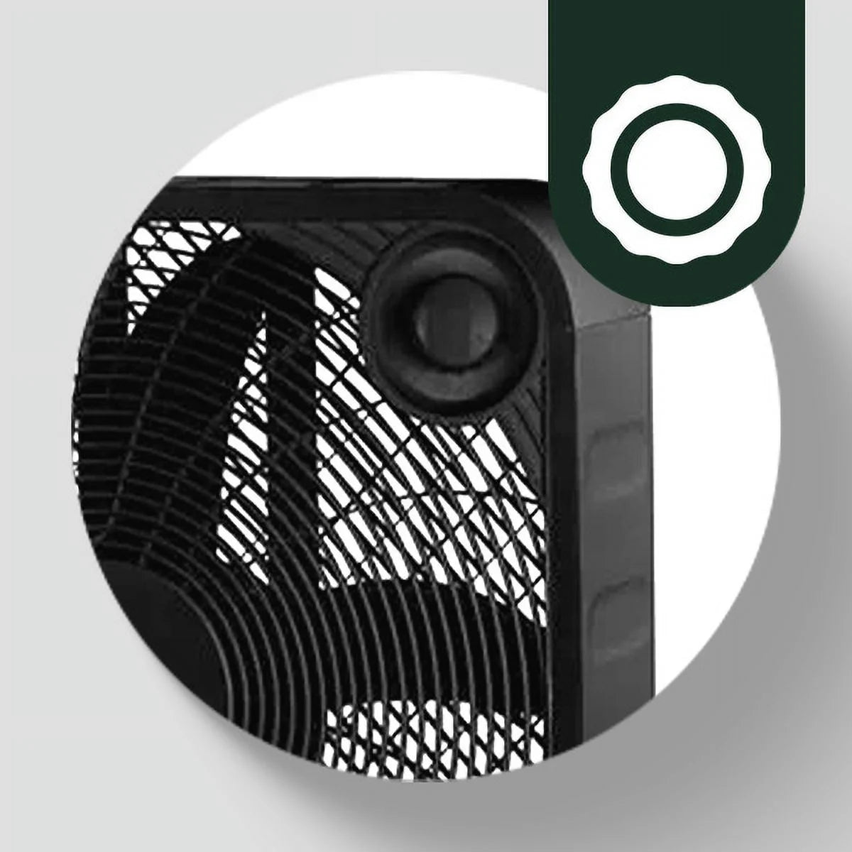 Black 20 Inch Box Fan D8901