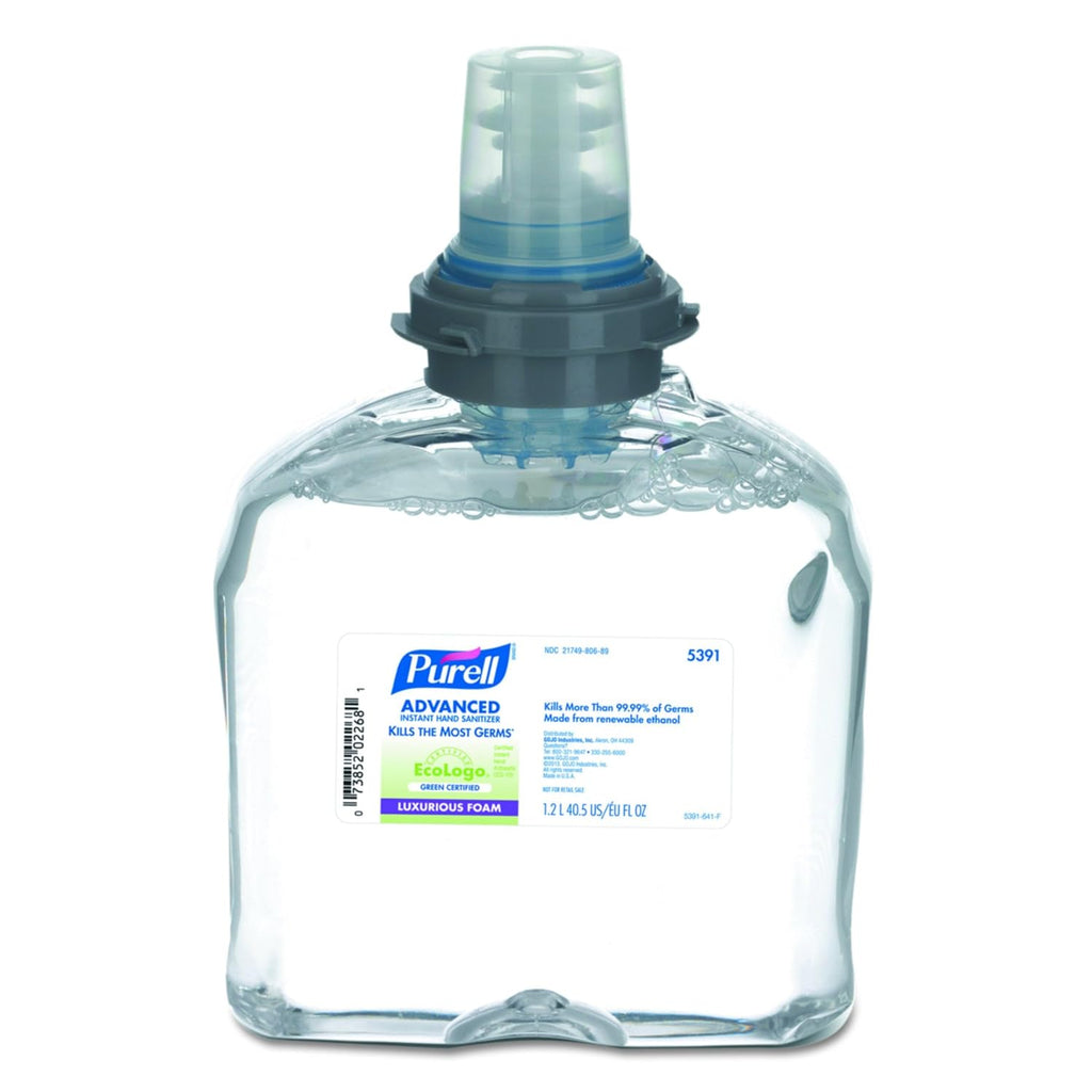 1200mL Clear Instant Hand Sanitizer Foam Refill (Pack of 2) I365