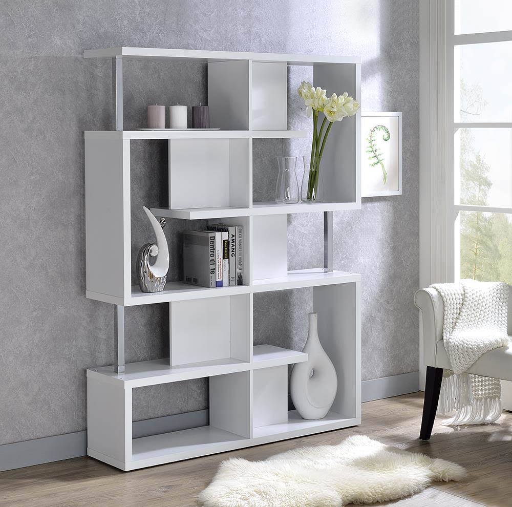 White Bookshelf V812