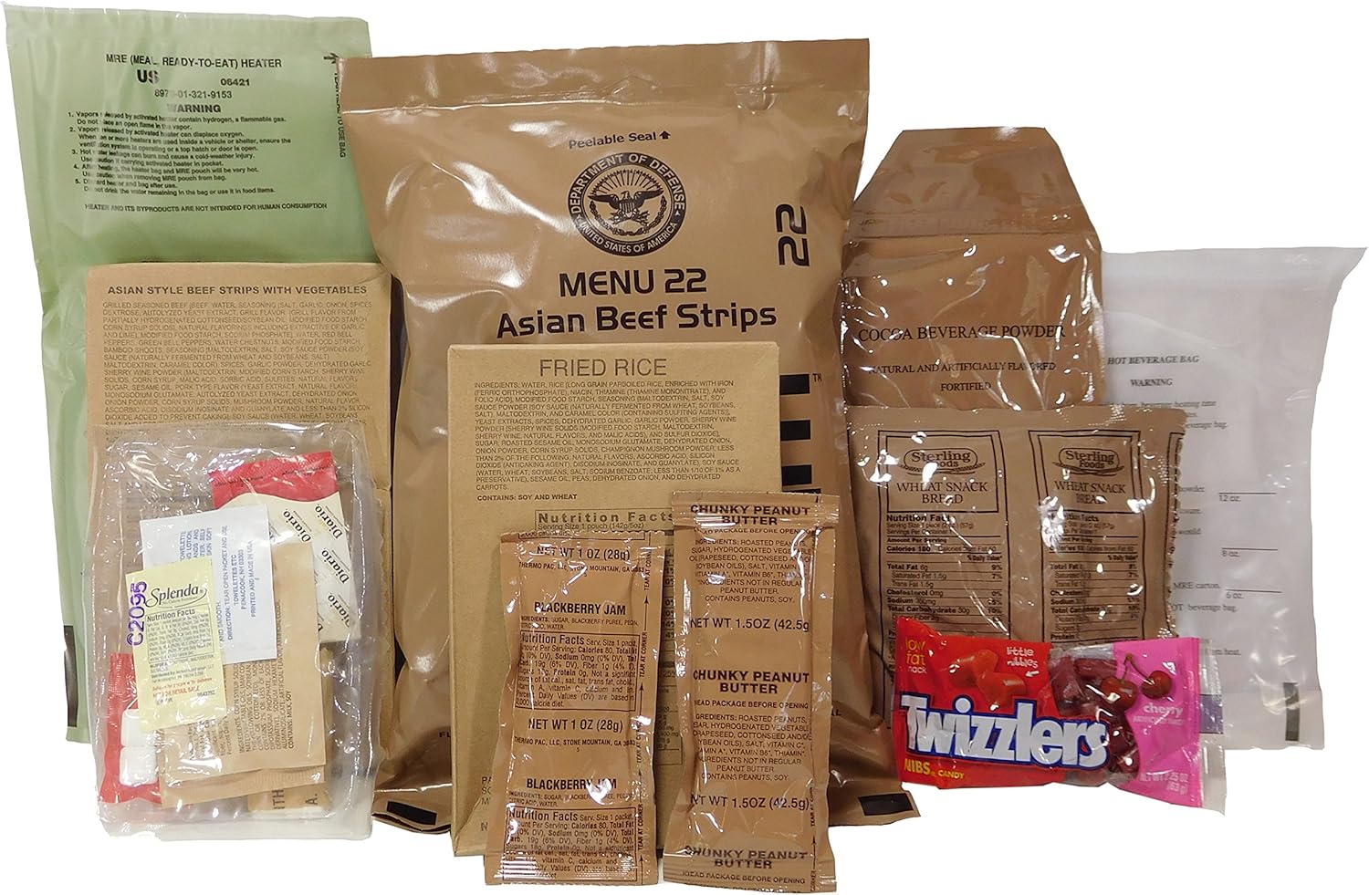 1 Pack Assorted Flavor MREs G19955