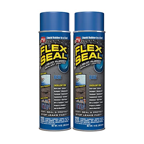 14 oz Blue Waterproof Rubber Spray On Sealant Coating X42986