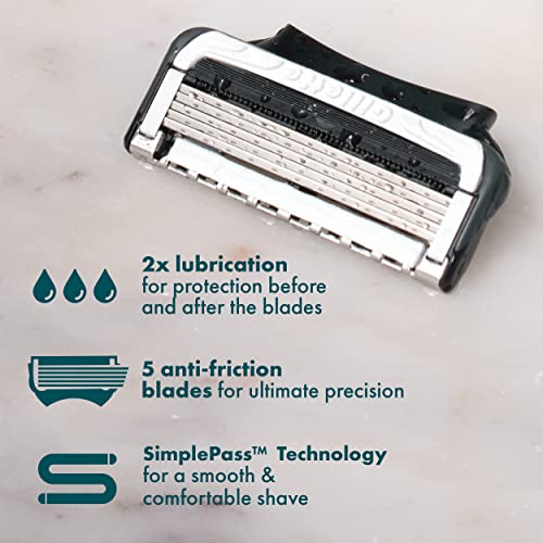 4 Razor Blade Refills with 2x Lubrication Z956
