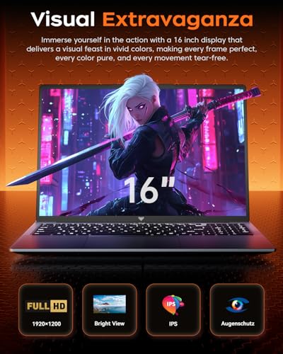16.0inch AMD Ryzen 7 5000 Series Laptop with 16GB RAM 512GB SSD N95280