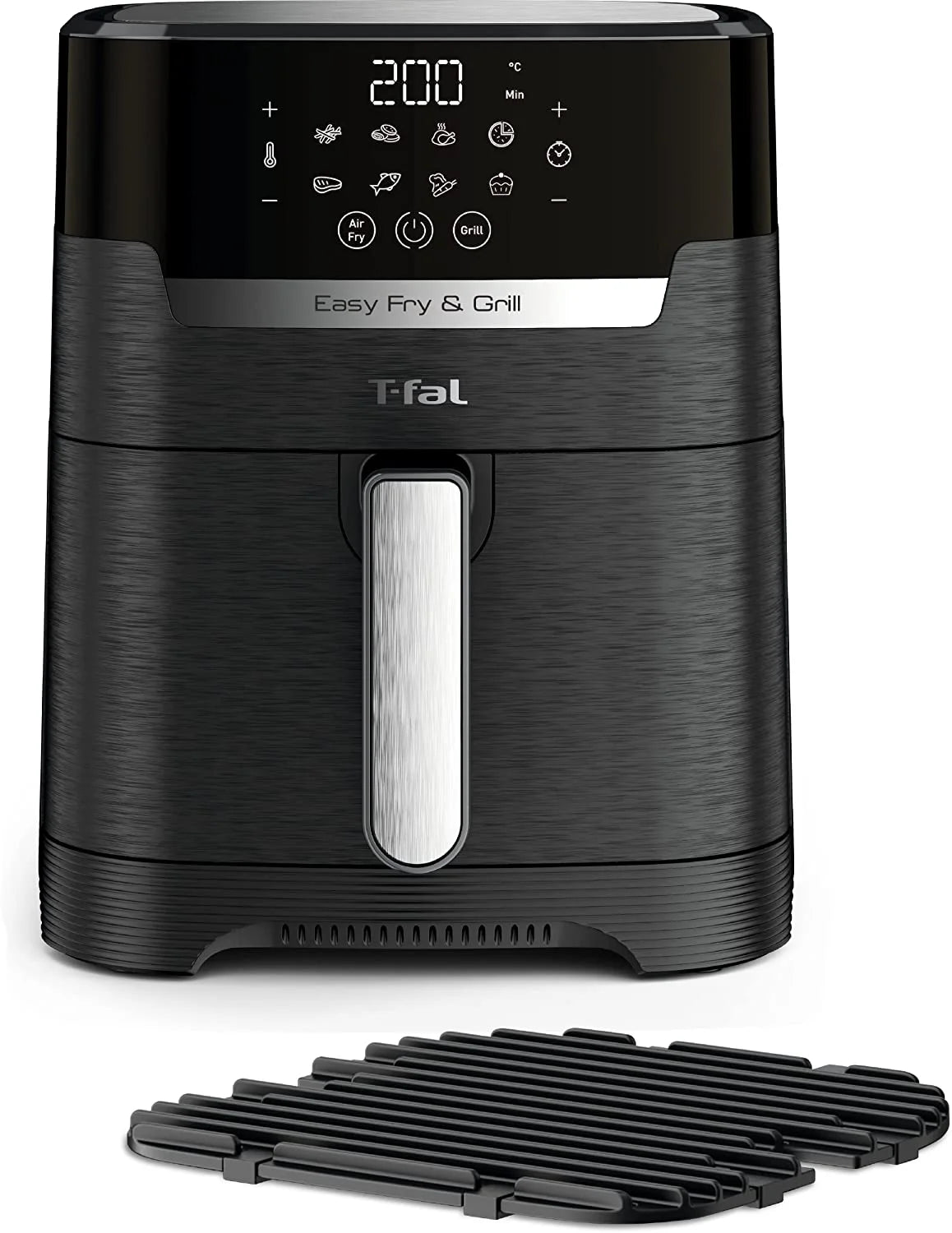 4.4 Qrt Black Air Fryer & Grill Combo L42011