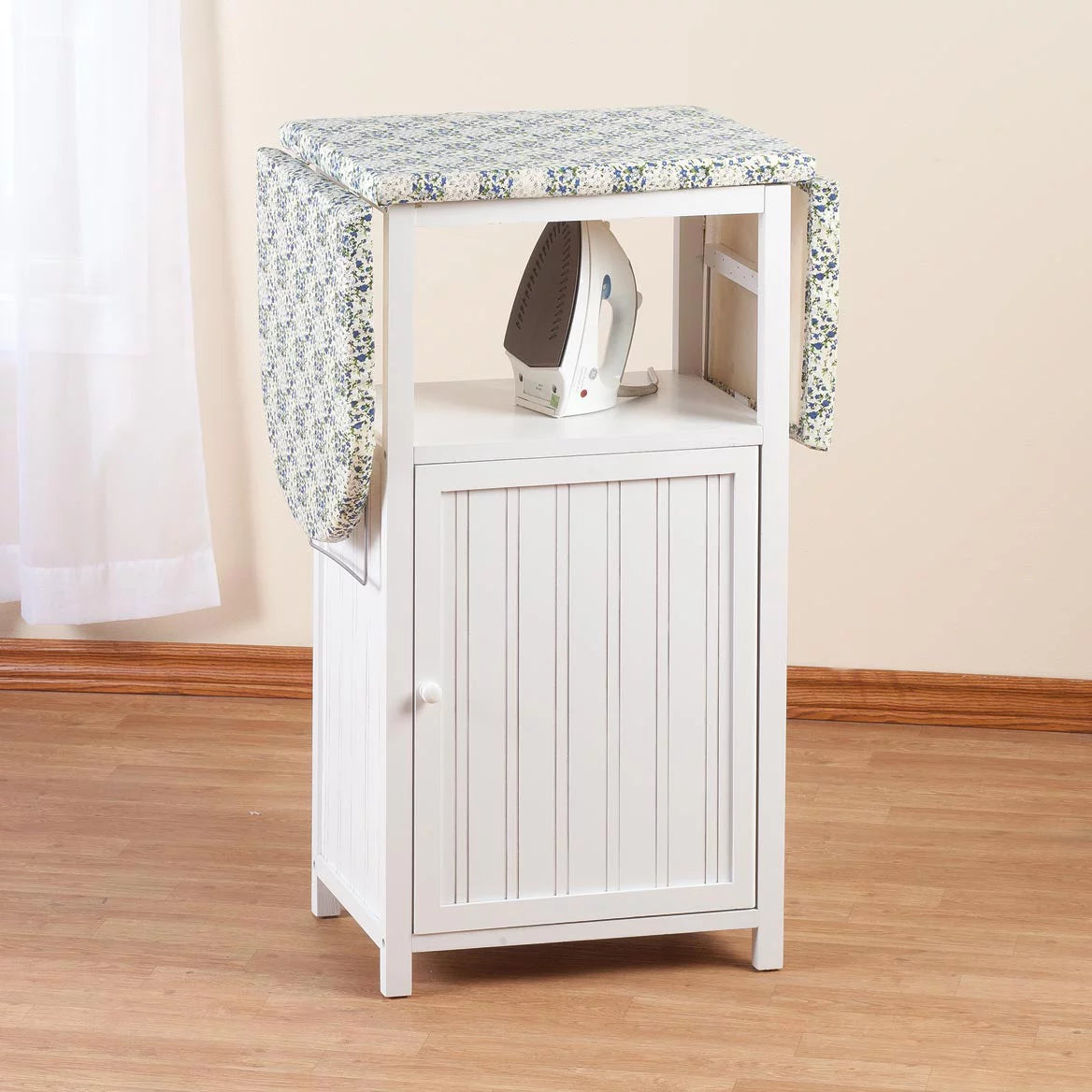 White Ironing Board with Storage Cabinet Q89524