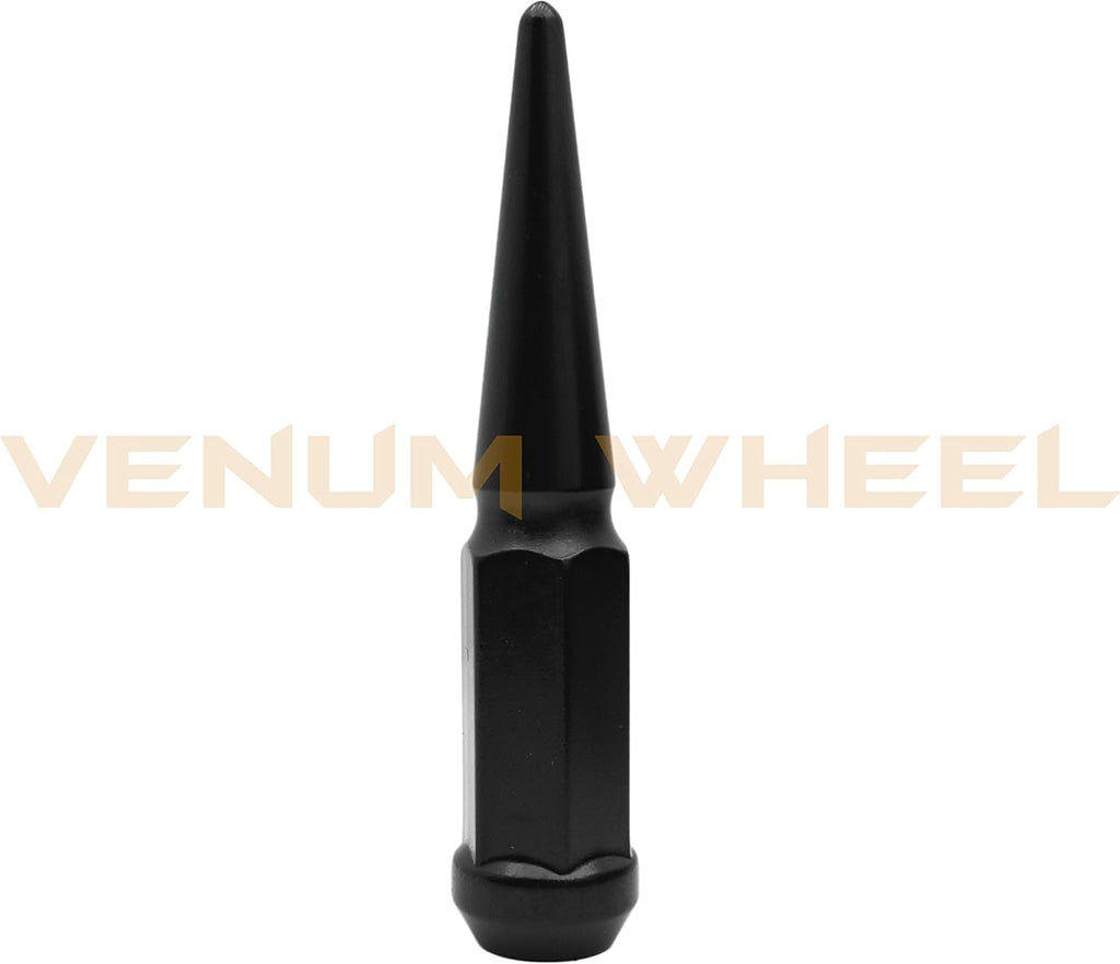20 Pc Black Solid Metal Lug Nuts with Key U792462