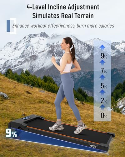 2.5HP Quiet Compact Under Desk Treadmill with Remote Q288