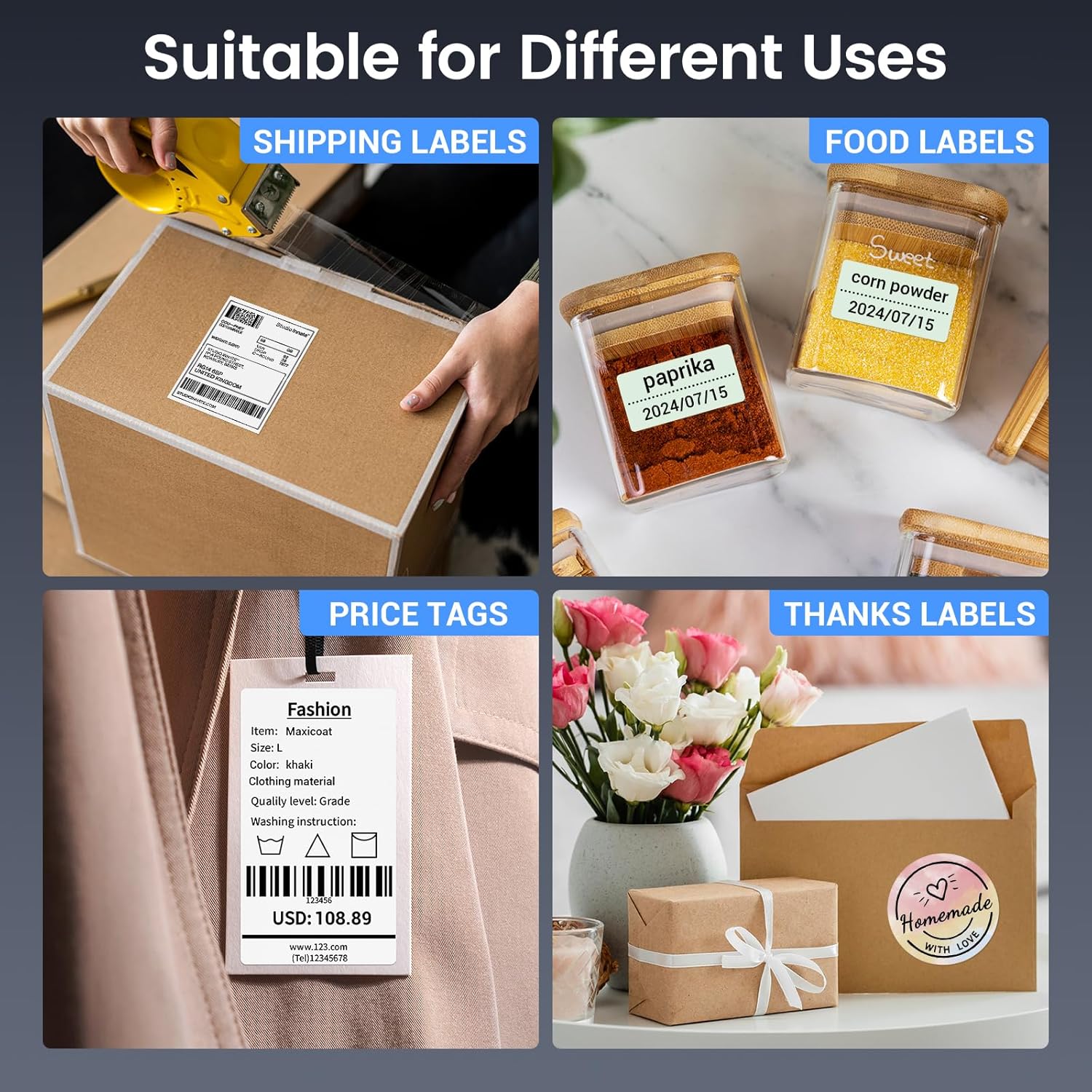 Bluetooth Thermal Label Printer 4x6 H244