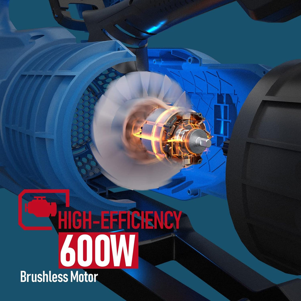 Cordless Leaf Blower, 430 CFM Electric Jet Blower with Brushless Motor, 20V 4.0Ah Battery & 1.8A Fast Charger C39773