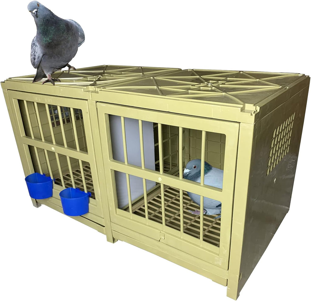 Pigeon Cage Plastic Bird Cage Nest Box Carrier Combination Package 32x18x18 Inch B49648