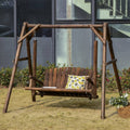 6.5 ft Outdoor Solid Wood Garden Swing B1827