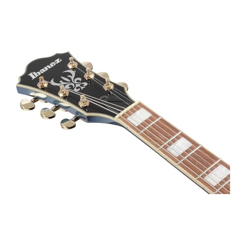 Prussian Blue Metallic Semi-hollow Electric Guitar Z78019