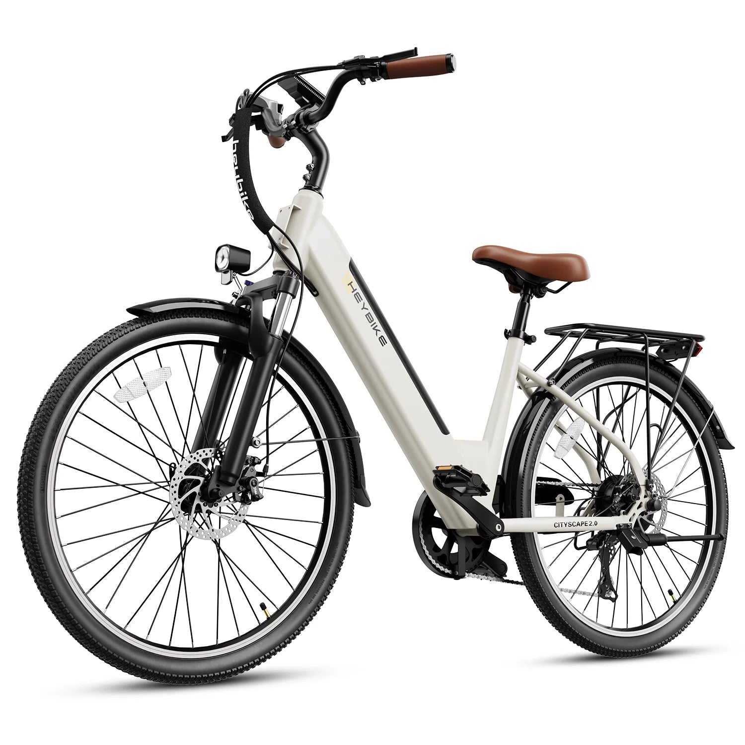 26" Electric City Cruiser Bicycle with 36V 13Ah Removable Battery, 7-Speed M63391