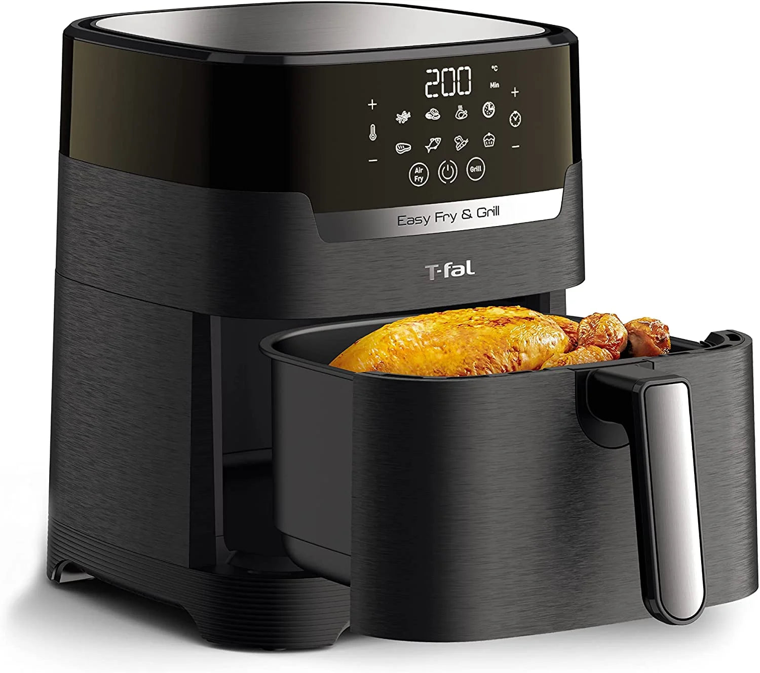 4.4 Qrt Black Air Fryer & Grill Combo L42011