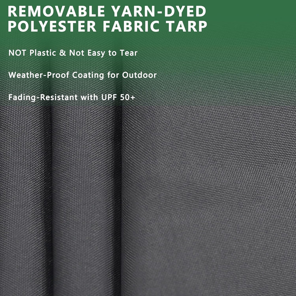 10' x 10' Large Dog Kennel with Roof and Lockable Door Q7455