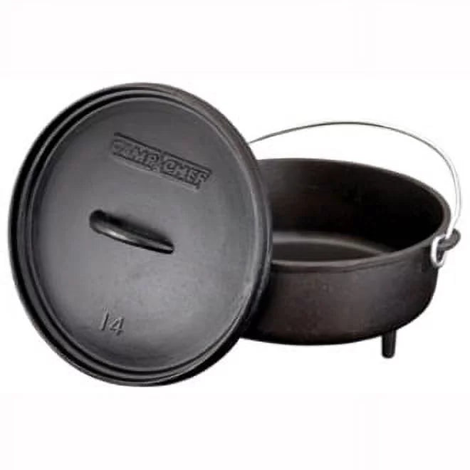 14" Seasoned Cast Iron Dutch Oven F120