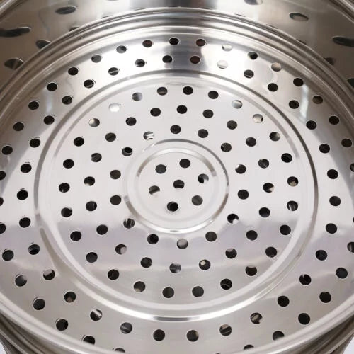 5 layers Stainless Steel Steamer Cooker Pot with Glass Lid D52037