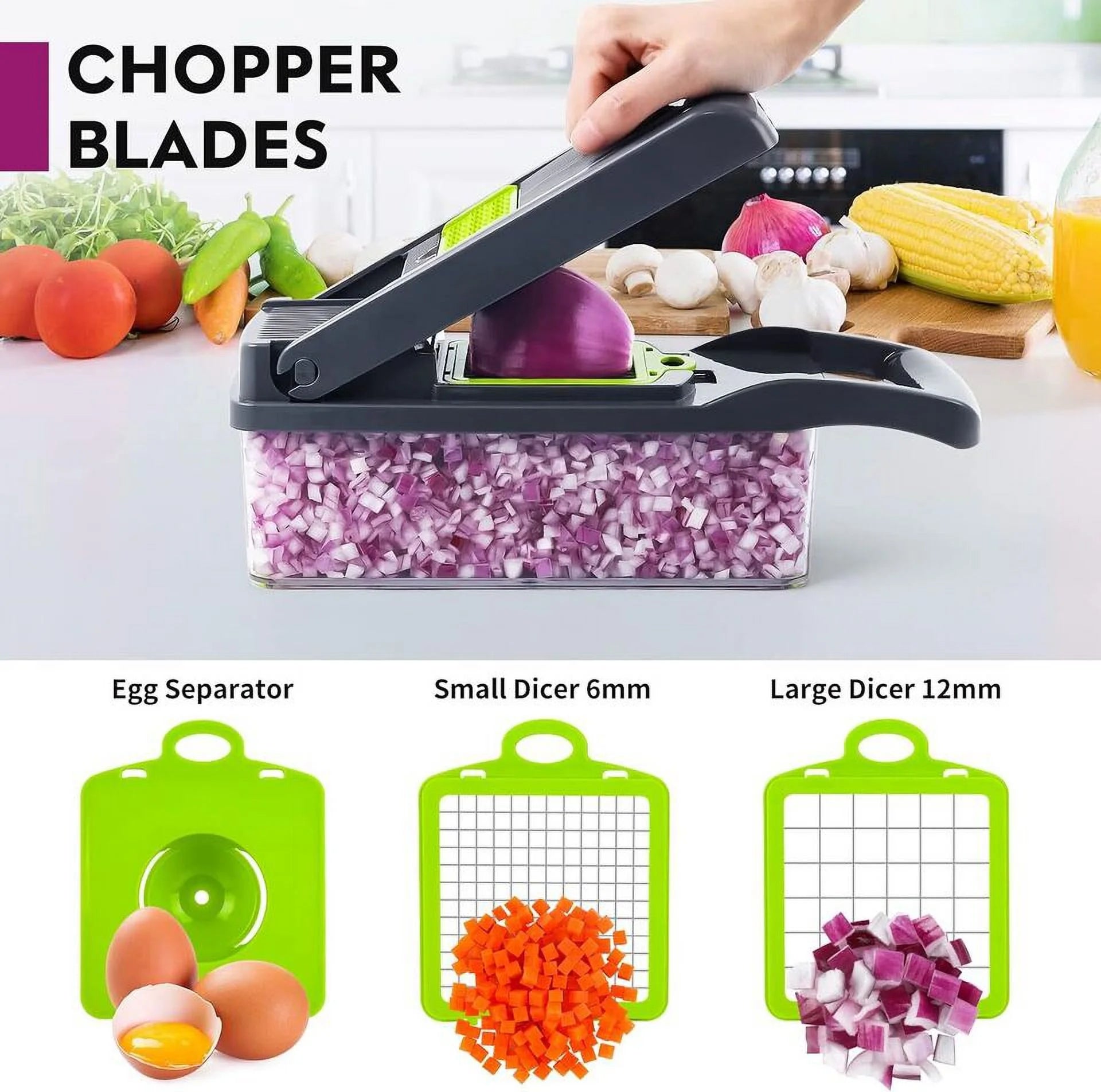 13 in 1 Vegetable Chopper Gray W784