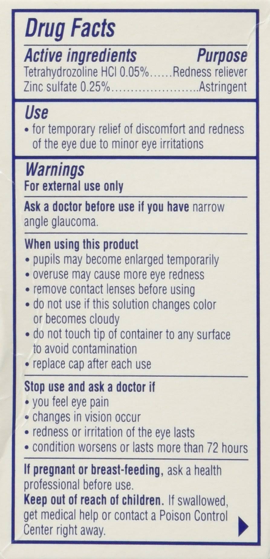 0.5 fl oz Itchy Eye Relief G8537
