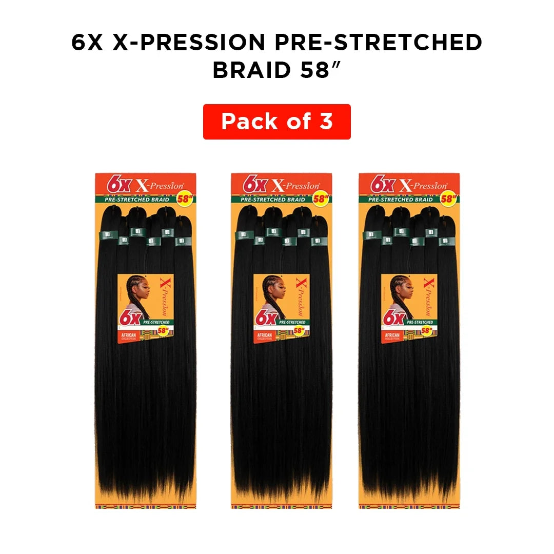 1B Off Black Jumbo Braid Hair 58” N52196