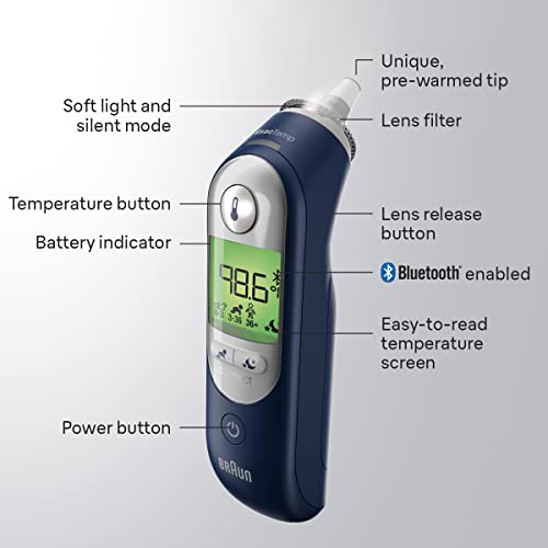 Ear Thermometer with Color-Coded Digital Display R816