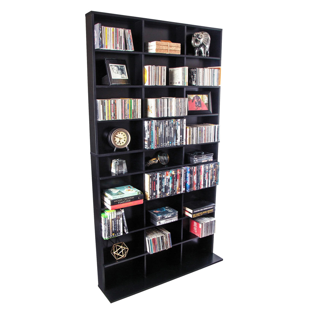 Black Media Storage Cabinet XL T7685