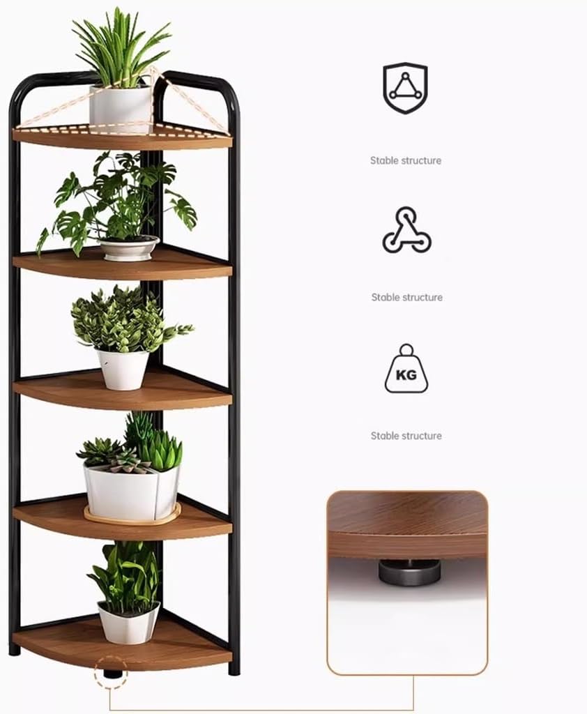 5 Tier Wood Plant Stand C963