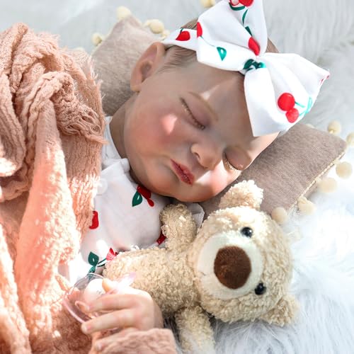 20 Inch Lifelike Newborn Baby Doll with Soft Cloth Body Z897197