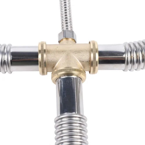 Silver Flexible Double Bowl Drain Hose E864440