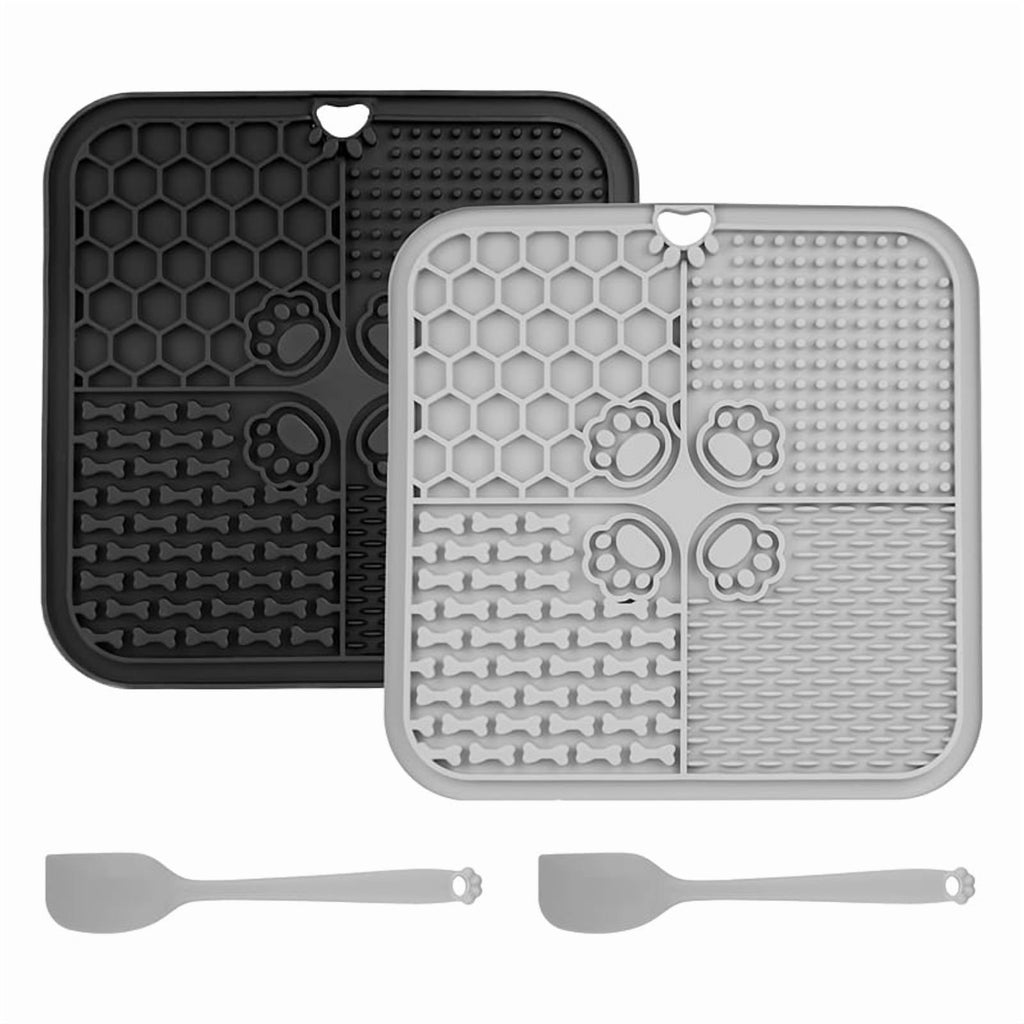 2 x Mats 2 x Scrapers Grey & Black Q7409