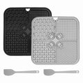 2 x Mats 2 x Scrapers Grey & Black Q7409