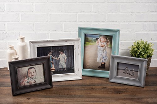 Antique Silver Distressed Wooden Picture Frame 8x10 G51096
