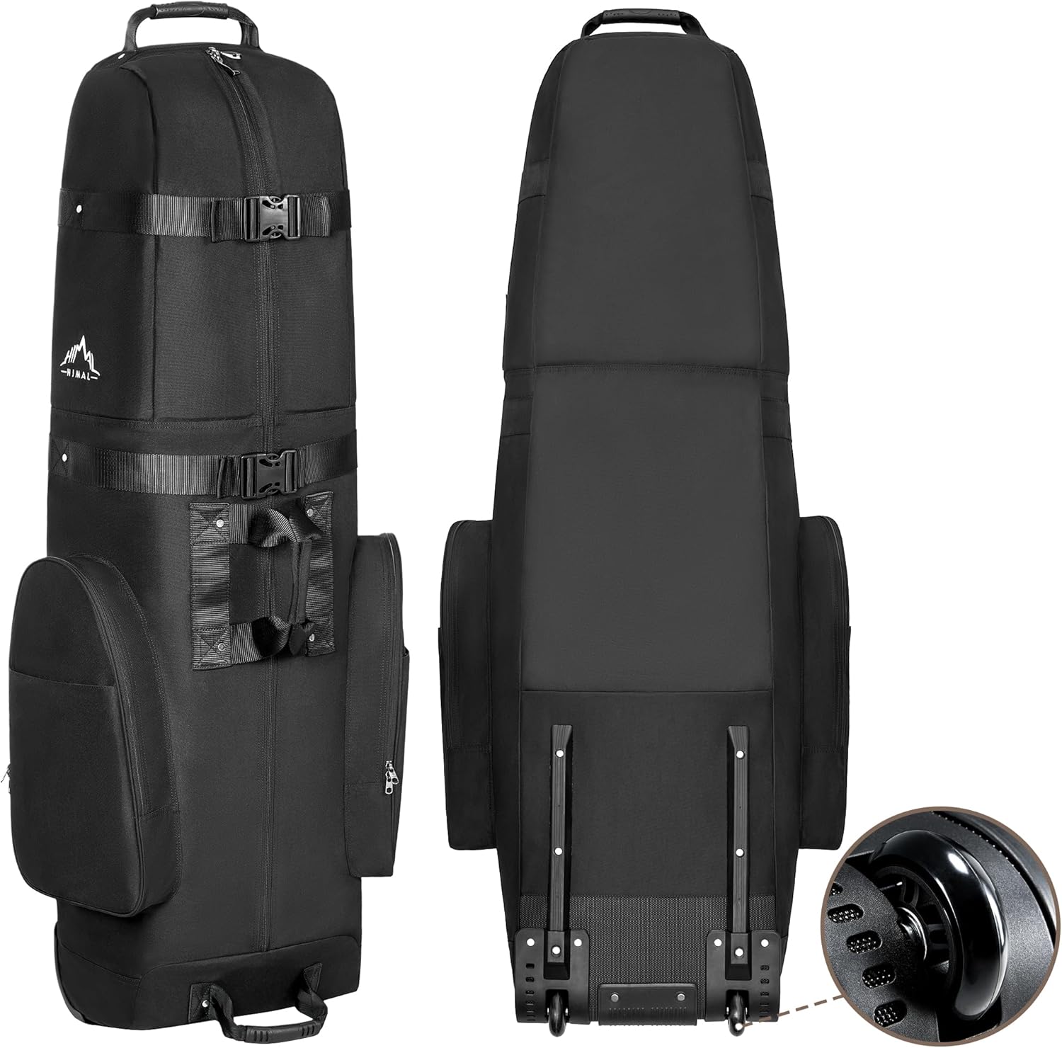 Heavy Duty 600D Polyester Oxford Golf Travel Bag with Wheels X499