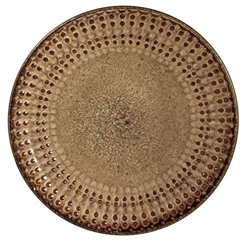 16-Piece Stoneware Dinnerware Set, Dark Brown M954693