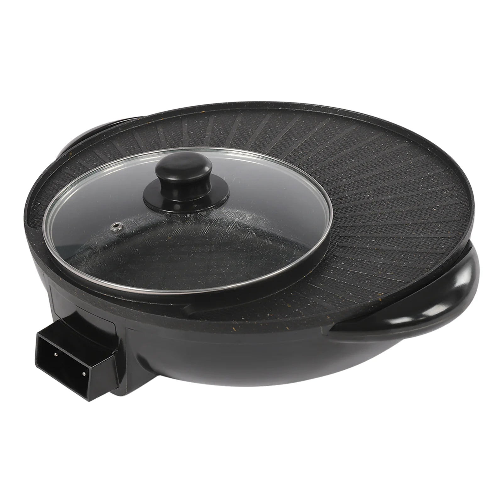 Portable Circular Hotpot Grill Combo Nonstick O955855