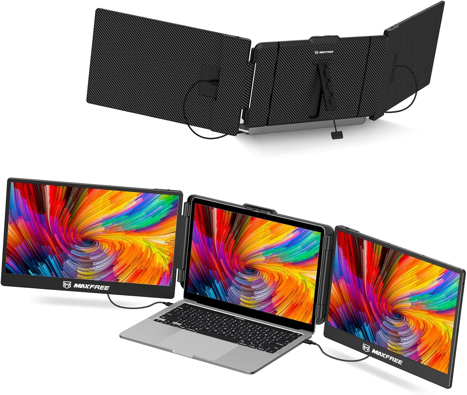 14" FHD 1080P Portable Laptop Monitor Extender with HDMI/USB-A/Type-C W959381