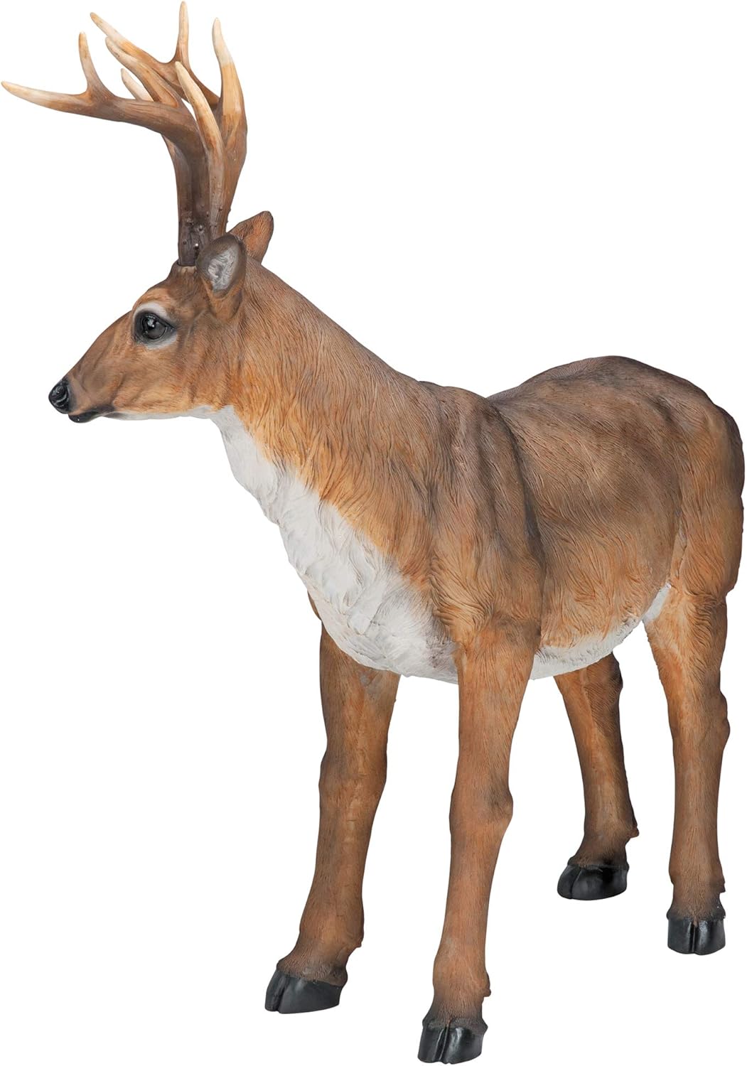 28 Inches Long Brown Handcast Polyresin Deer Statue Y2136