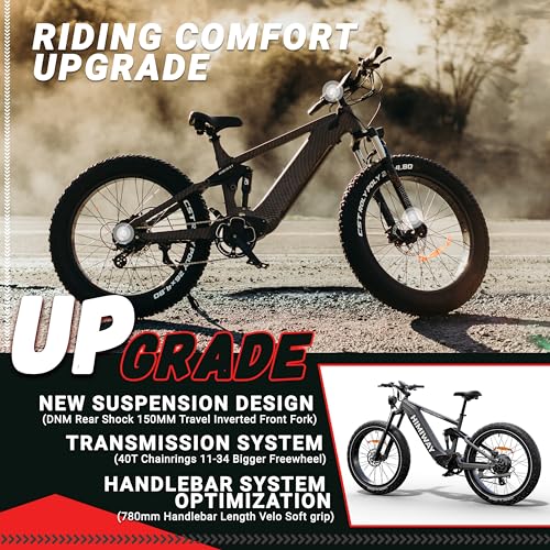 26"x4.8" 750W Electric Mountain Bike with Four-Bar Linkage Suspension K1675